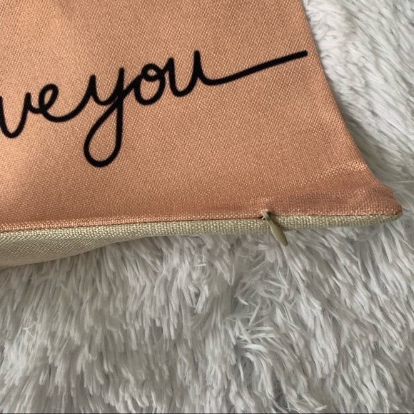 Nwt Set of 4 Boho Rustic Home Day Throw Love Themed Burlap Pillows 18”x18” - Picture 7 of 9